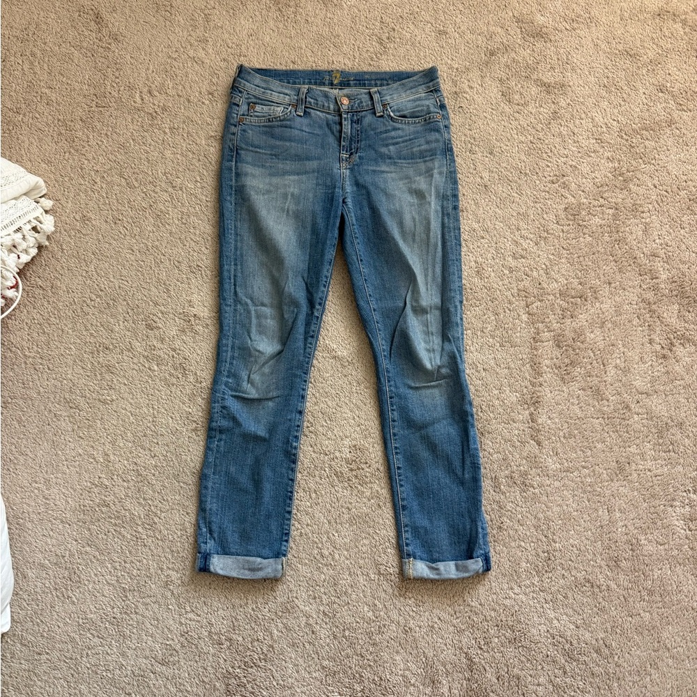 7 For All Mankind Skinny Crop & Roll